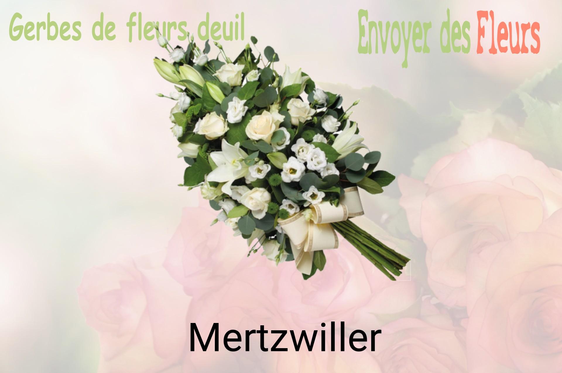 Gerbe de fleurs de deuil livrée à Mertzwiller